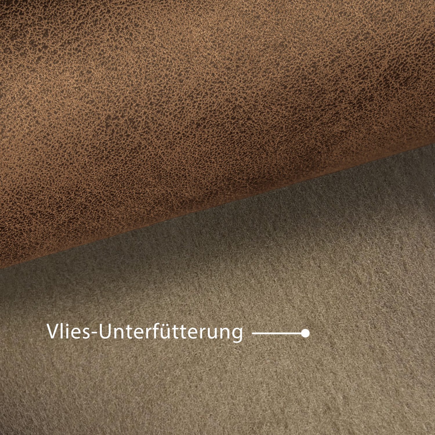 novely® Stoff exquisit ETERNITY Vintage Antiklederoptik Möbelstoff, Velours-Kunstleder, Schwer Entzündbar, Meterware, 1lfm – Bild 4 von 5