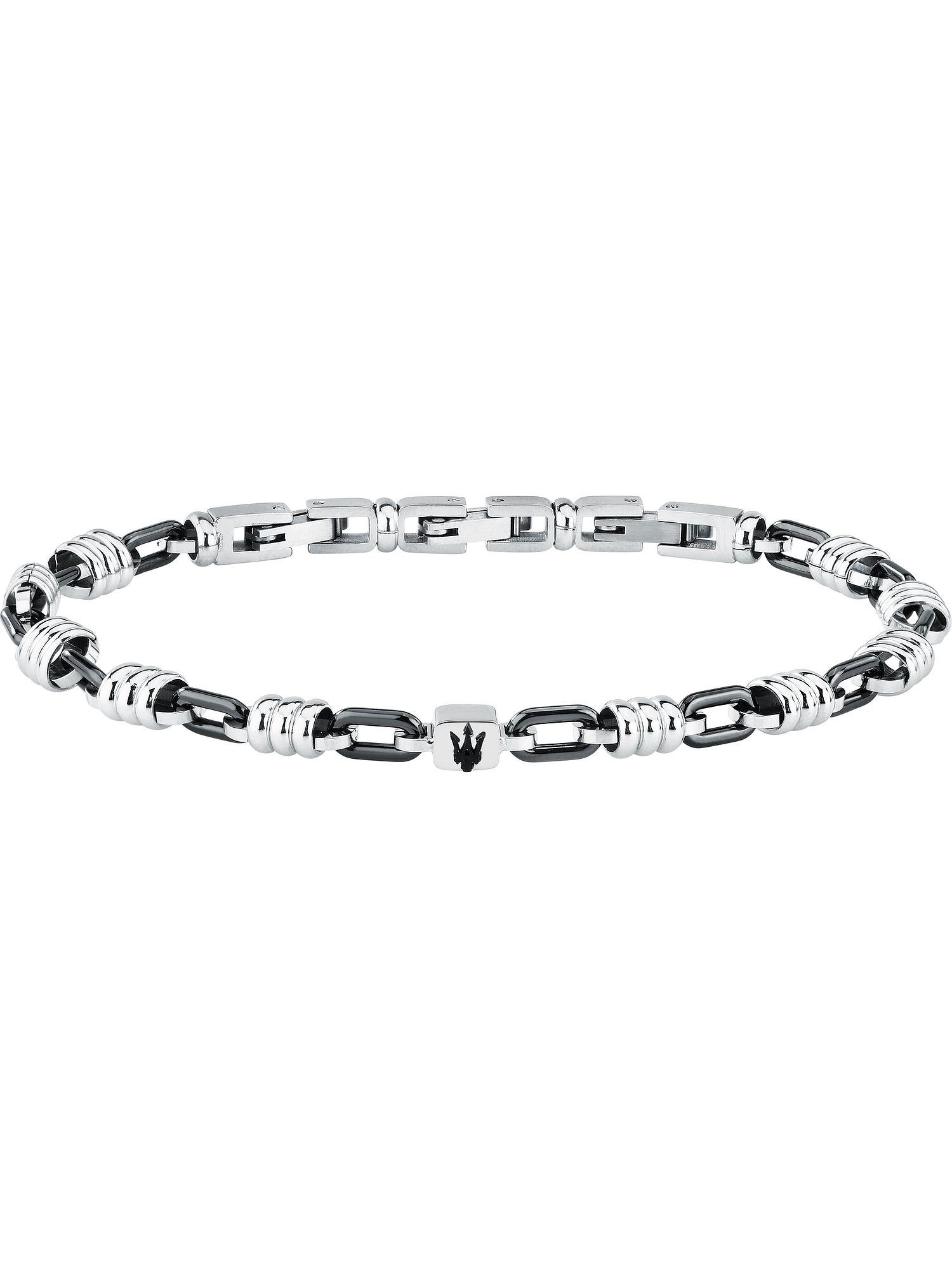 MASERATI Edelstahlarmband Maserati Herren-Armband Stahl, Keramik