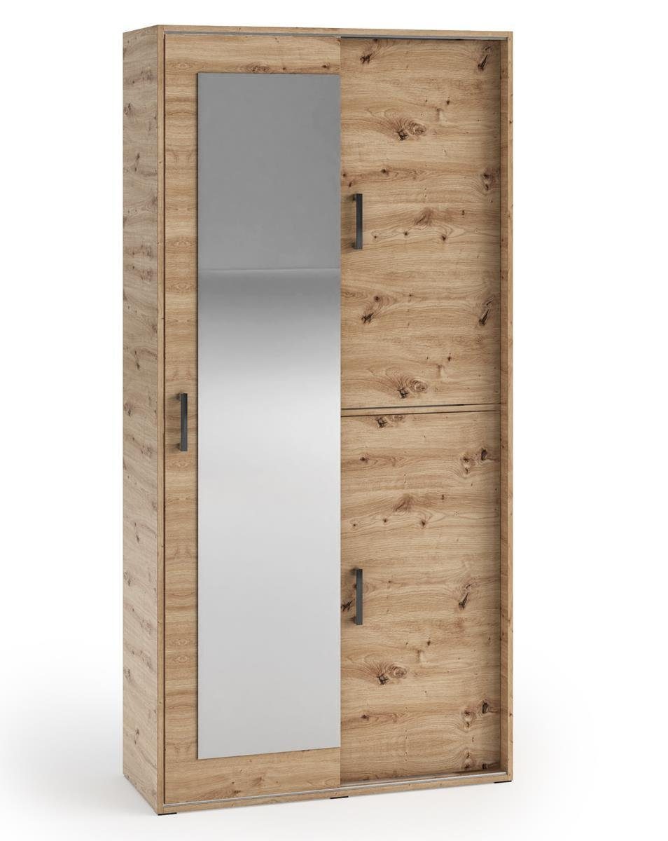 Beautysofa Garderobenschrank Lang (modern / loft Stil, Kleiderschrank mit T günstig online kaufen