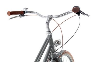Bergrausch Cityrad Marlies 7, 7 Gang Shimano Nexus 7 Rücktritt Schaltwerk, Citybike Damenrad 28 Zoll tiefer Einstieg schwarz/grau