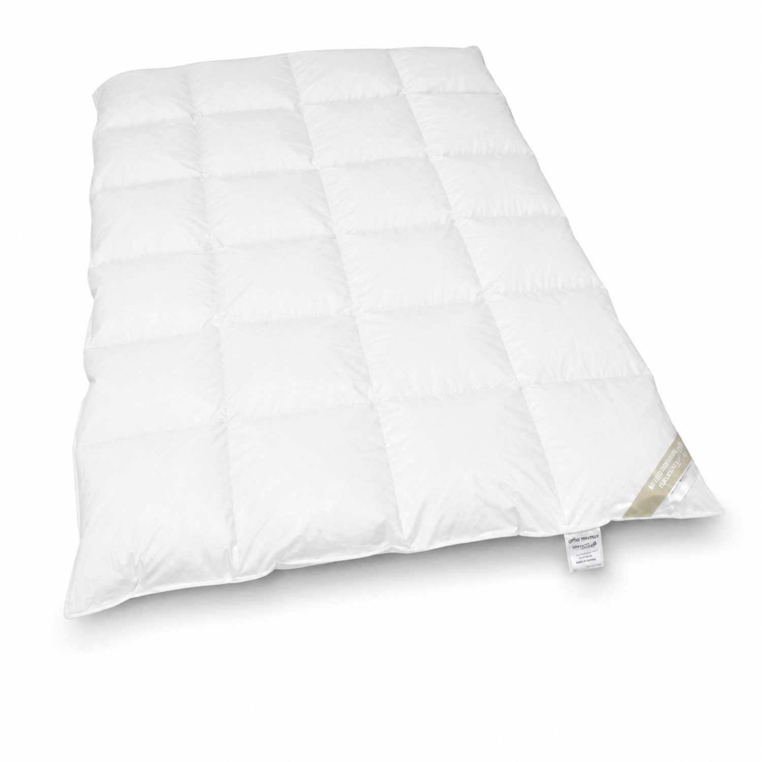Betten Hofmann 4-Jahreszeitenbett Betten Hofmann Canada Kassetten Daunenbett 4x6 155x220 1200 g Daunen, Füllung: 100% Daunen, Bezug: 100% Baumwolle, Bestseller, hergestellt in Deutschland, hypoallergen