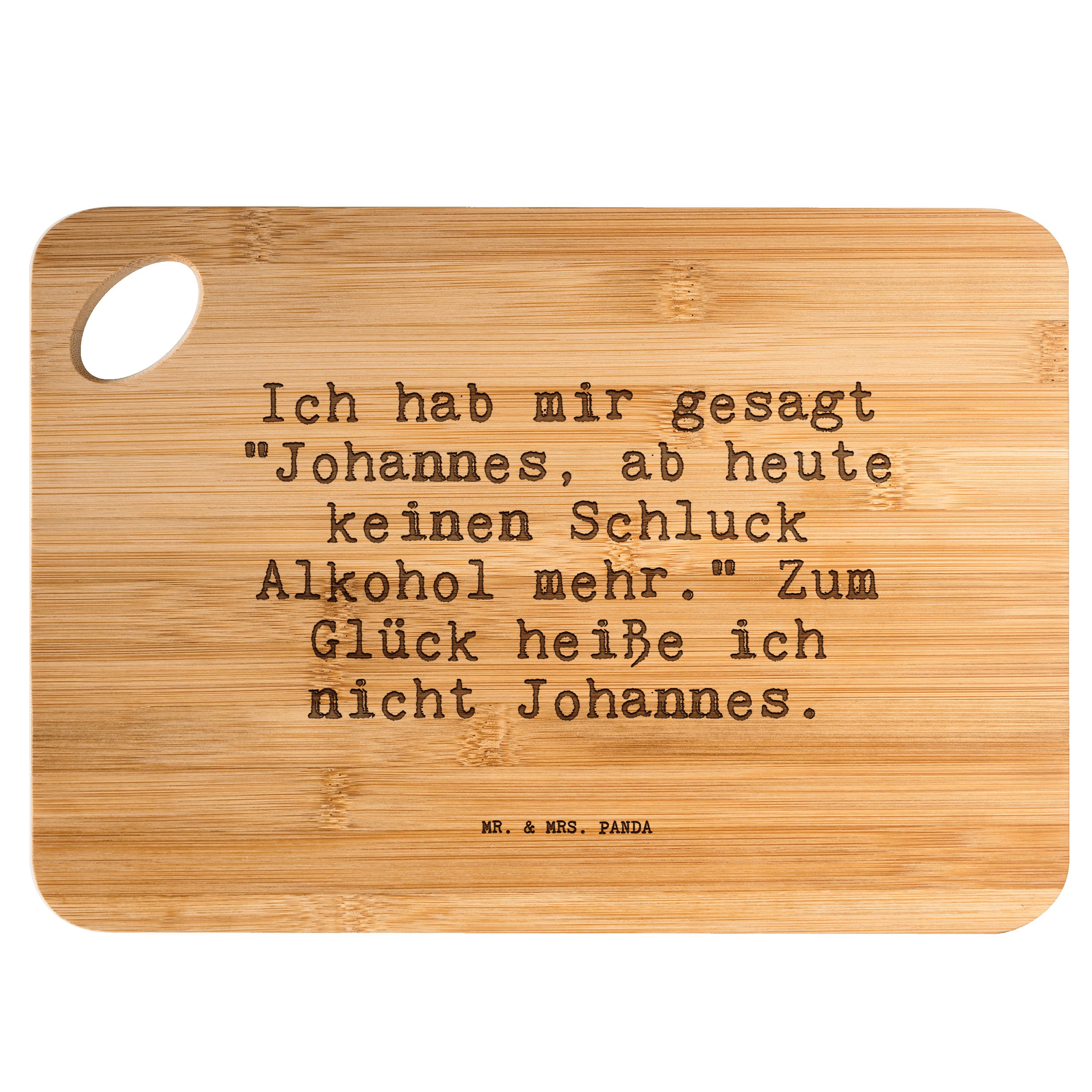 Mr. & gesagt... - - Ich Spruch, Panda Freund, mir hab Geschenk, Mrs. Transparent (1-St) Sprüc, Servierbrett Bambus