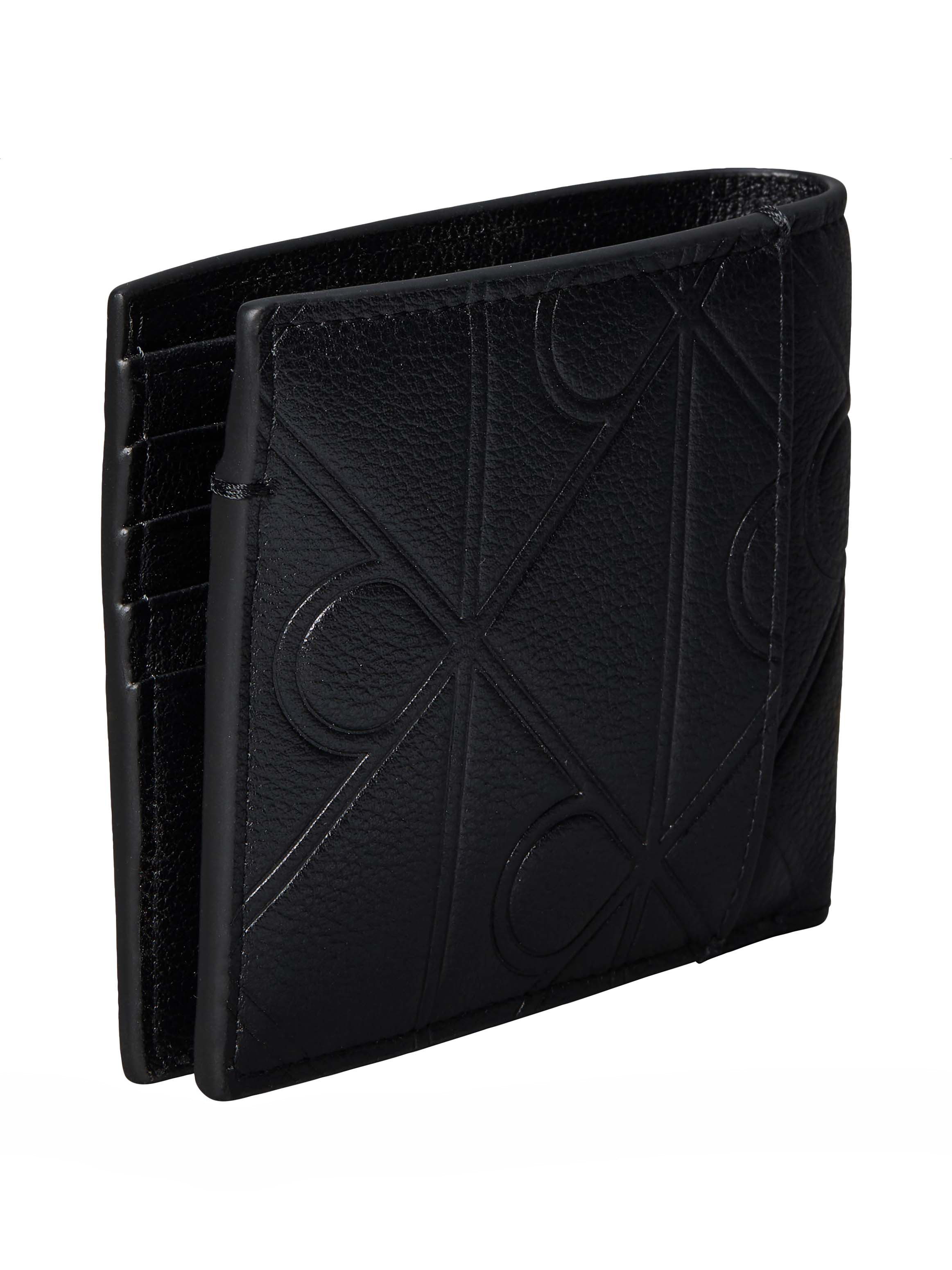 Calvin Klein Geldbörse XL EMBLEM AOP EMBOSS BILLFOLD W, Geldbeutel, Portemonnaie, Money Pocket