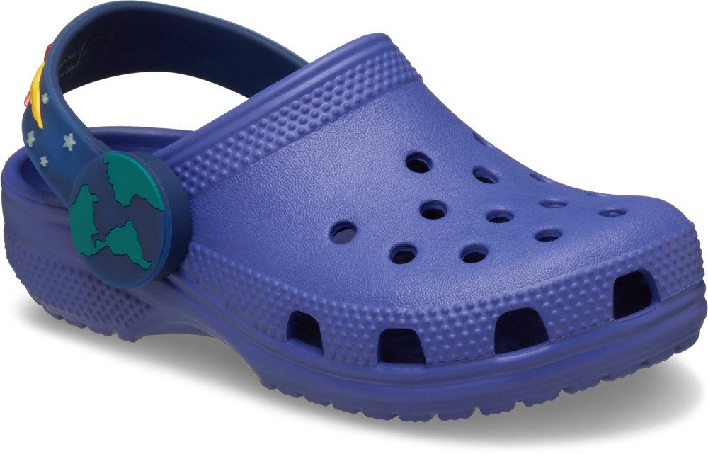 Crocs Toddler Classic Imagination Lights Backstrap Clog Clog Babyschuh, Kindergartenschuh, Blinkschuh mit hübschen Motiven