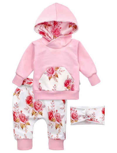 Baby Sweets Shirt & Hose Set Floral (Set, 1-tlg., 3 Teile)