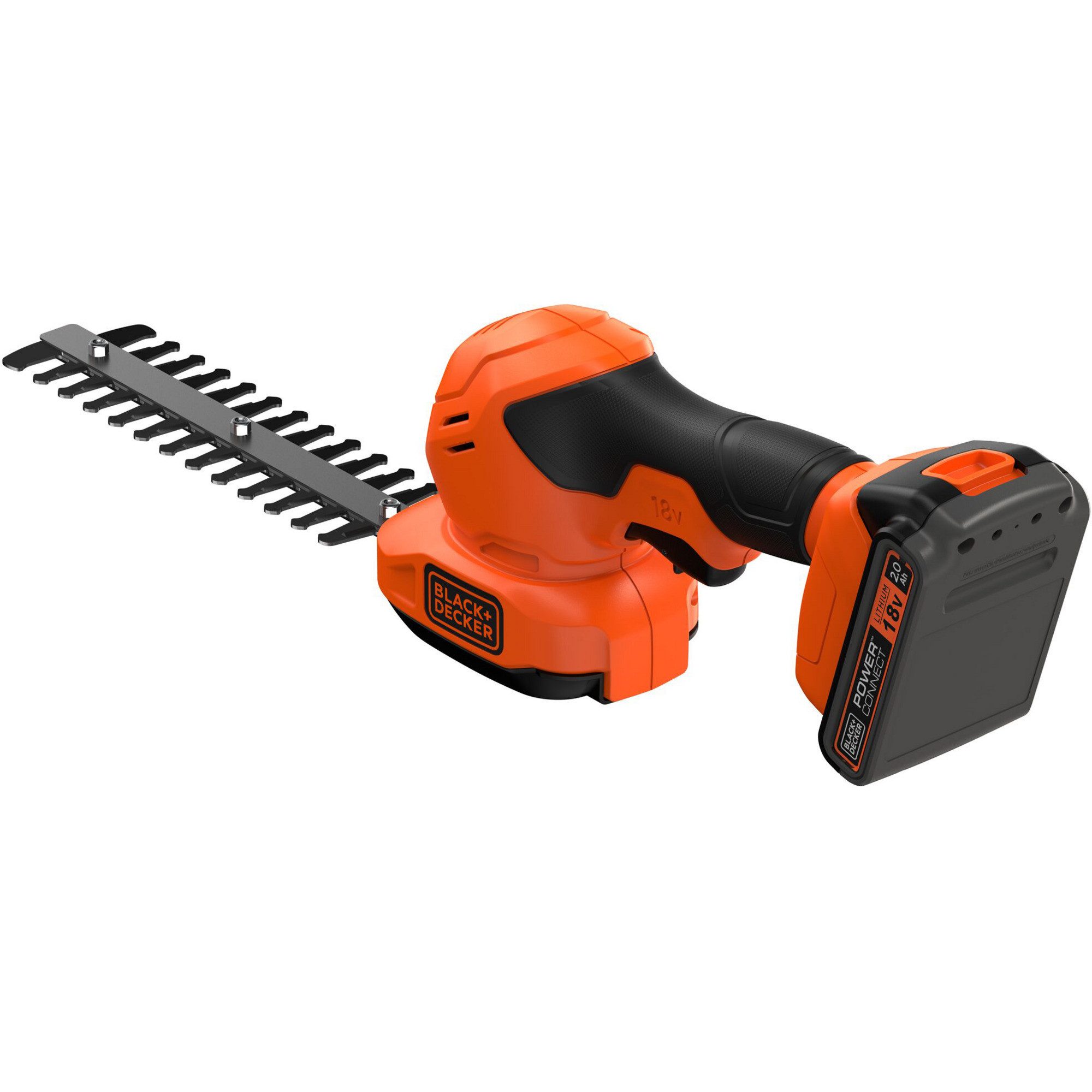 Black + Decker Astschere BLACK+DECKER Akku-Grasschere und -Strauchschere