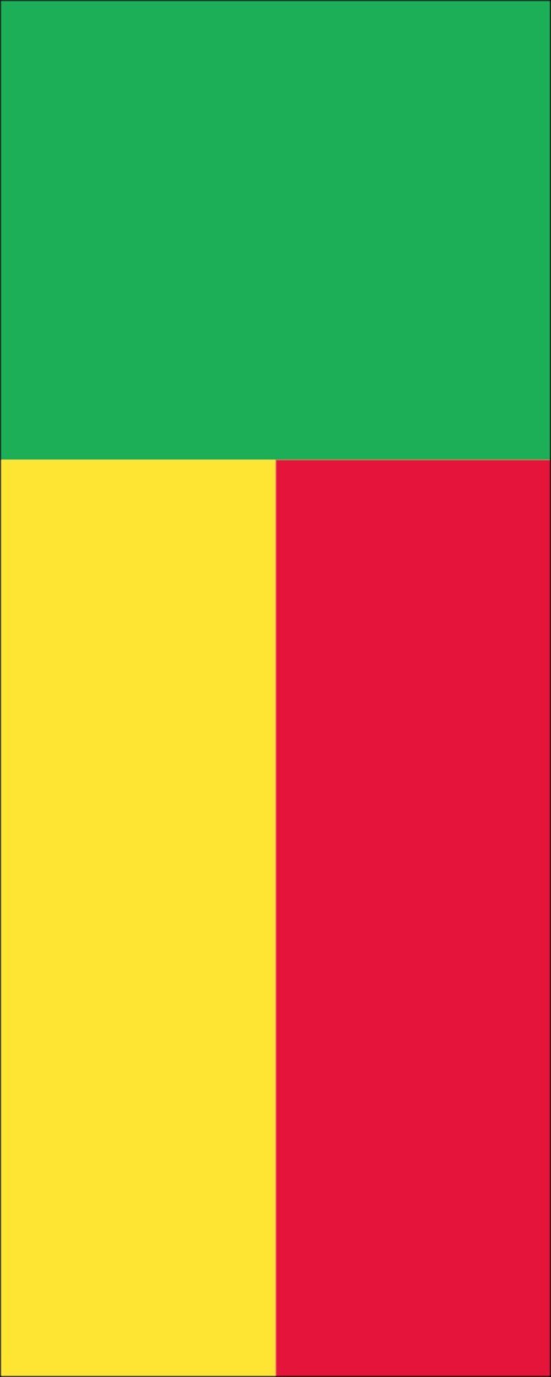 Benin 110 Flagge g/m² Flagge Hochformat flaggenmeer