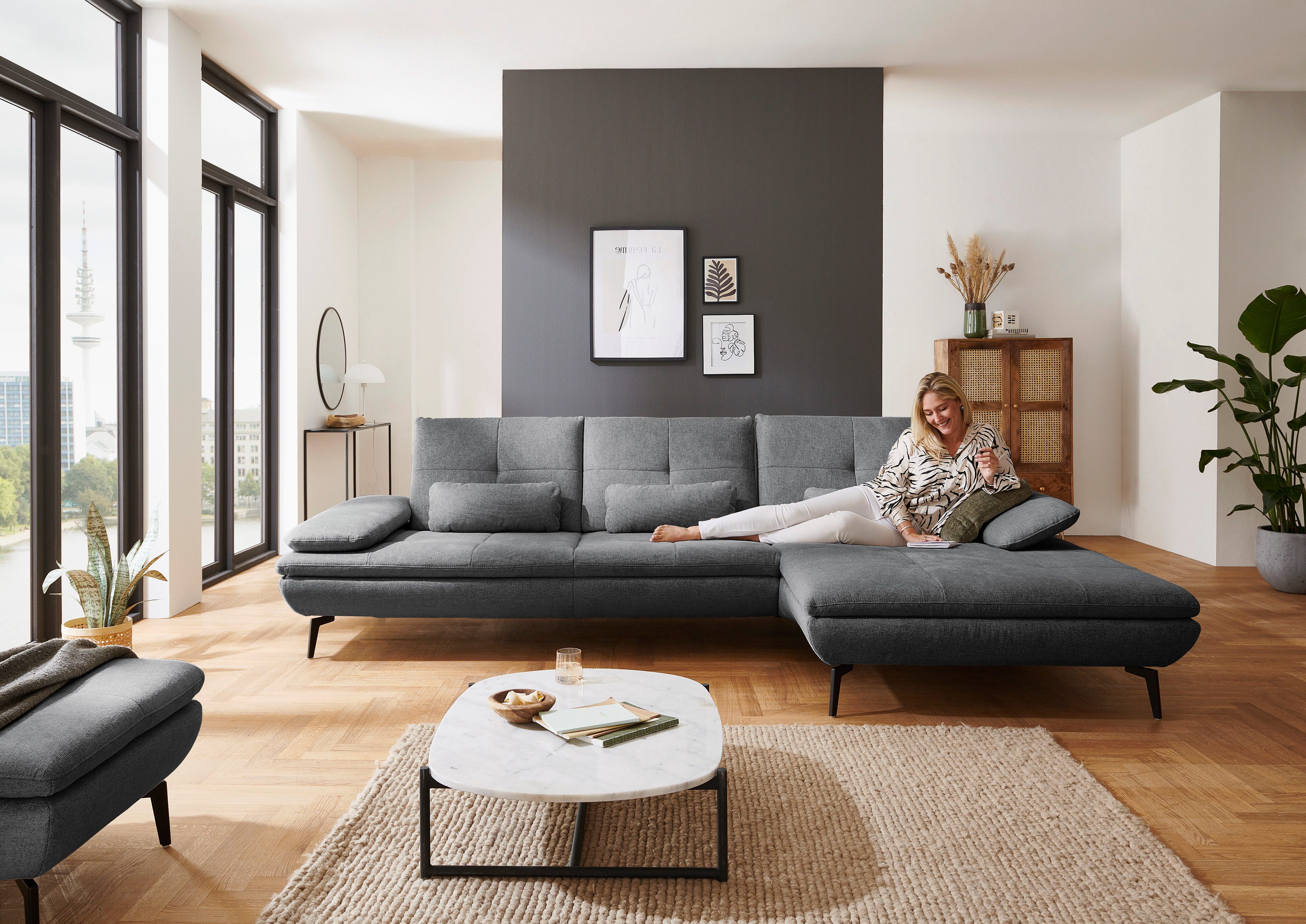 Die PlanBar Ecksofa "MP-IN23002 L-Form", (2 St.), wahlweise mit Armteil- un günstig online kaufen