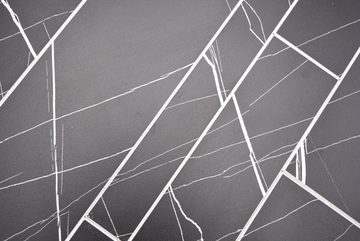 Mosani Wandpaneel 10 Stk. Dekorpaneele in Steinoptik Selbstklebend schwarz weiß 0,8m², BxL: 29,60x29,80 cm, (Set, 10-teilig) Spritzwasserbereich geeignet, Küchenrückwand Spritzschutz