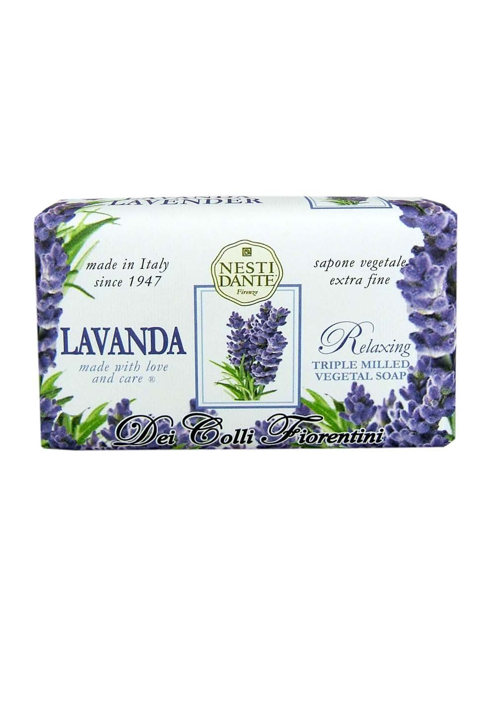 Nesti Dante Handseife Fiorentini Soap Lavender, 1-tlg., Hand -und Körperseife mit feinem Duft 250 g
