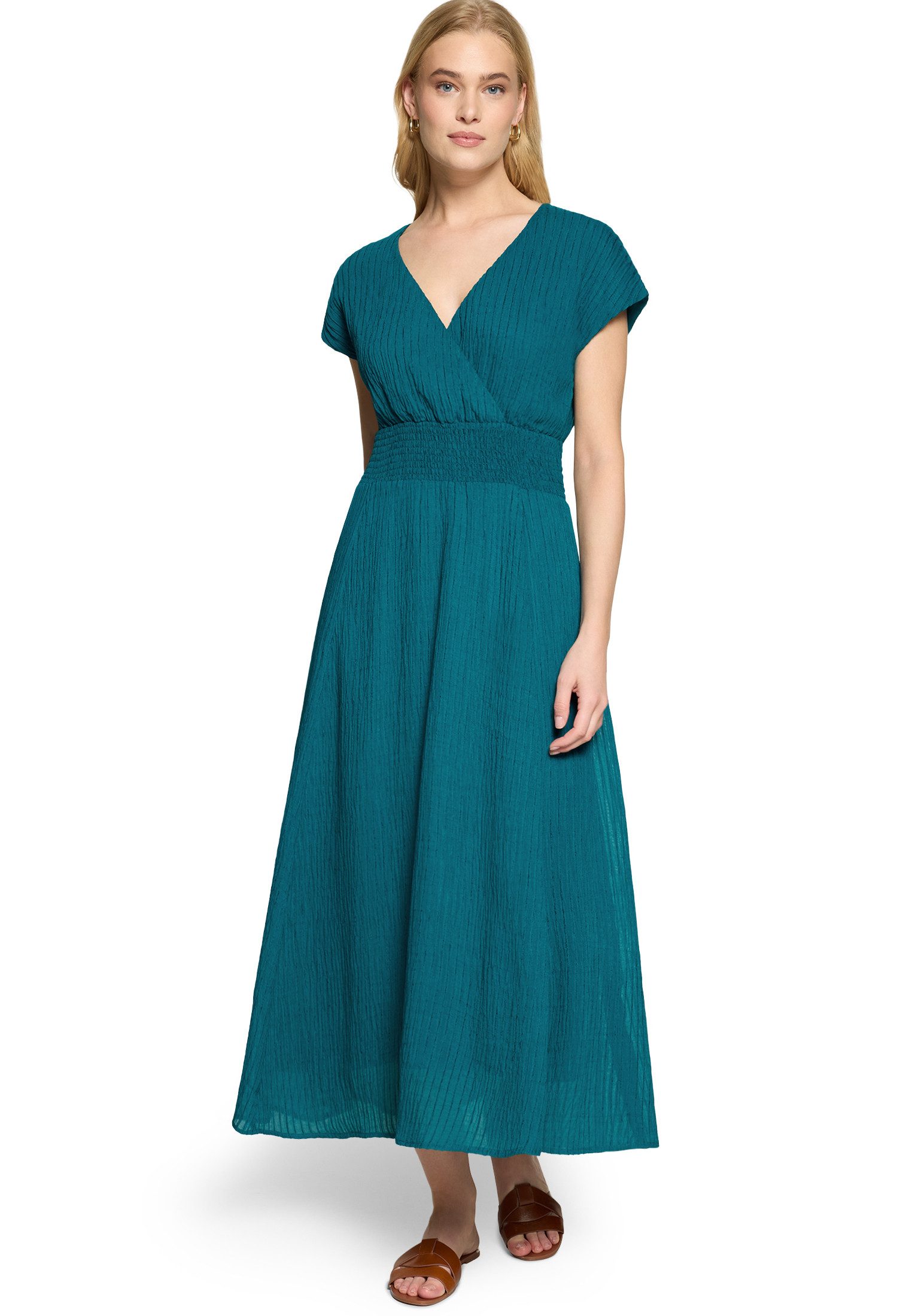 Zero Maxikleid Damen mit elastischem Bund Material