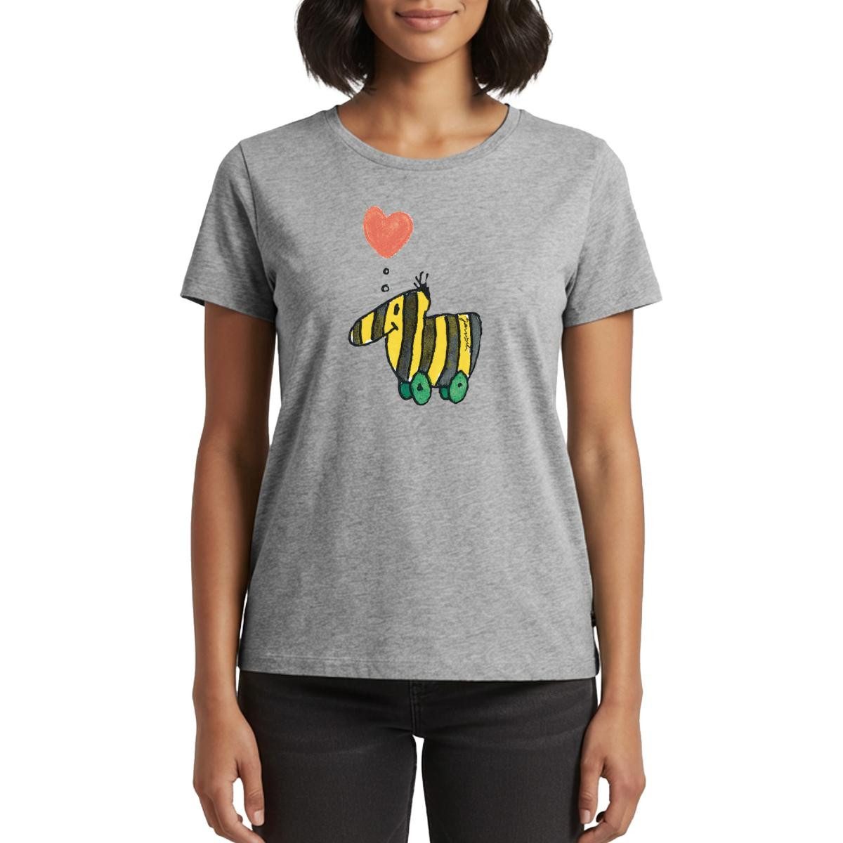 T-Shirt Janosch Große Tigerente Mit Herz Liebe Frauen Premium T-Shirt
