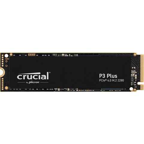 Crucial P3 Plus interne SSD (500GB) 4700 MB/S Lesegeschwindigkeit, 1900 MB/S Schreibgeschwindigkeit