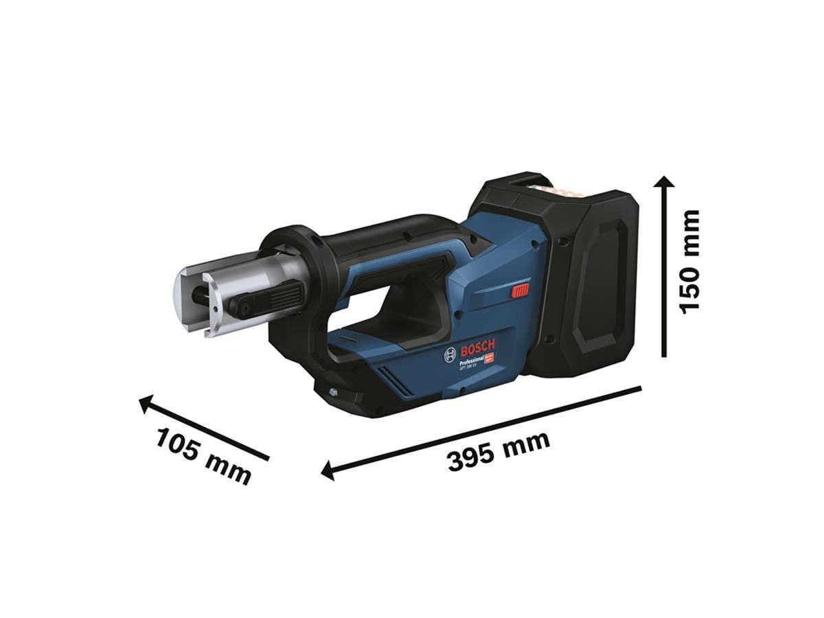 Bosch Professional Werkstattpresse GPT 18V-19, Solo, inkl. 3 Pressbacken