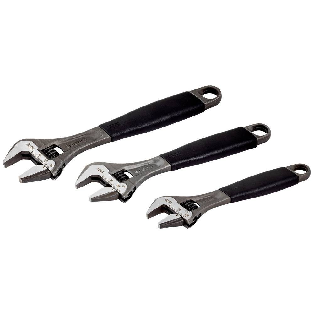 BAHCO Gabelschlüssel Rollgabelschlüssel Dreierpack (enthält 9070, 9071, 9072 ADJUST 3-90