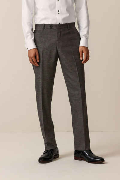 Next Anzughose Tailored Fit Anzughose mit Struktur und Besatz (1-tlg)