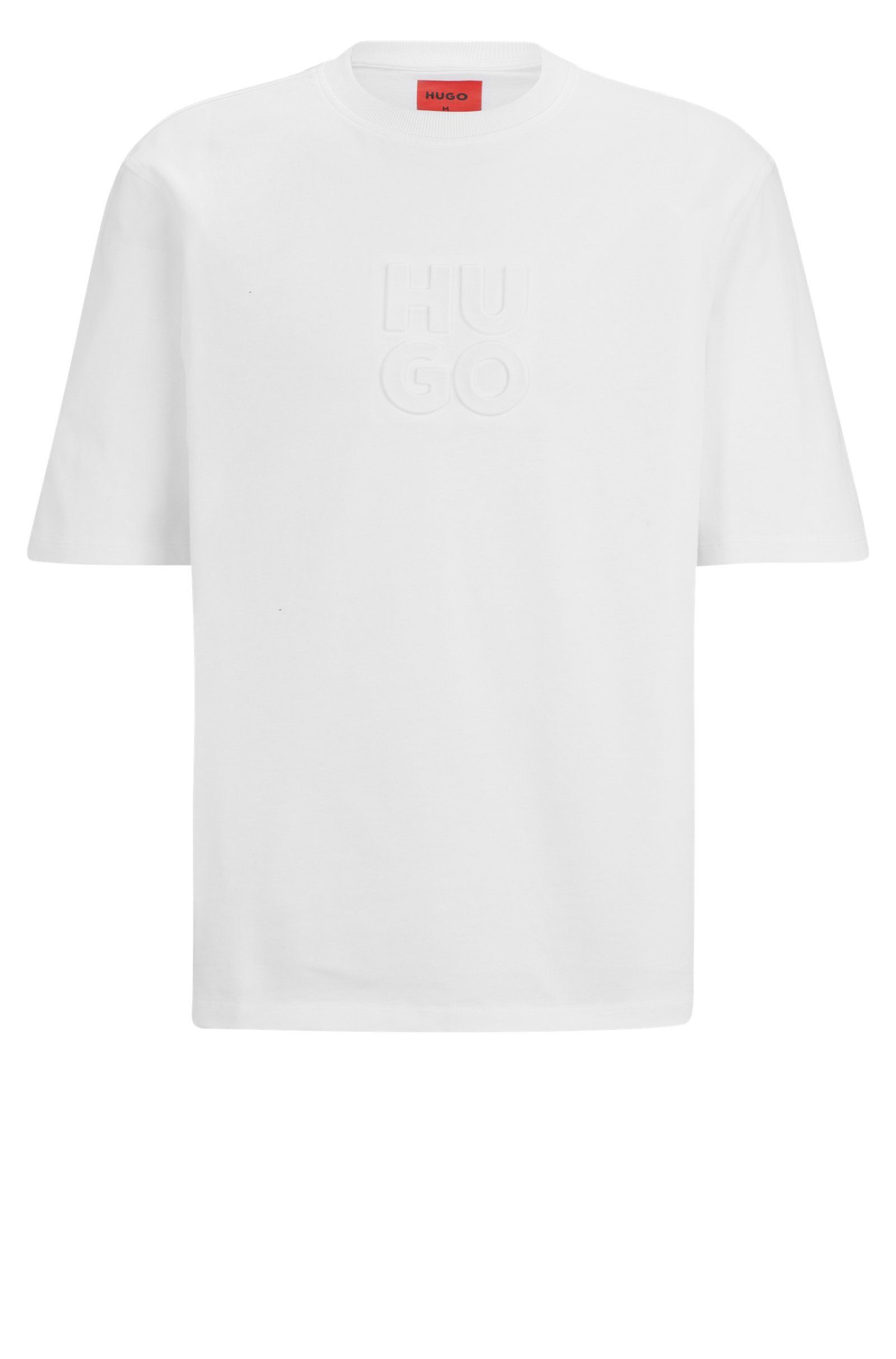 T-Shirt (1-tlg) HUGO Dleek Weiß (100)