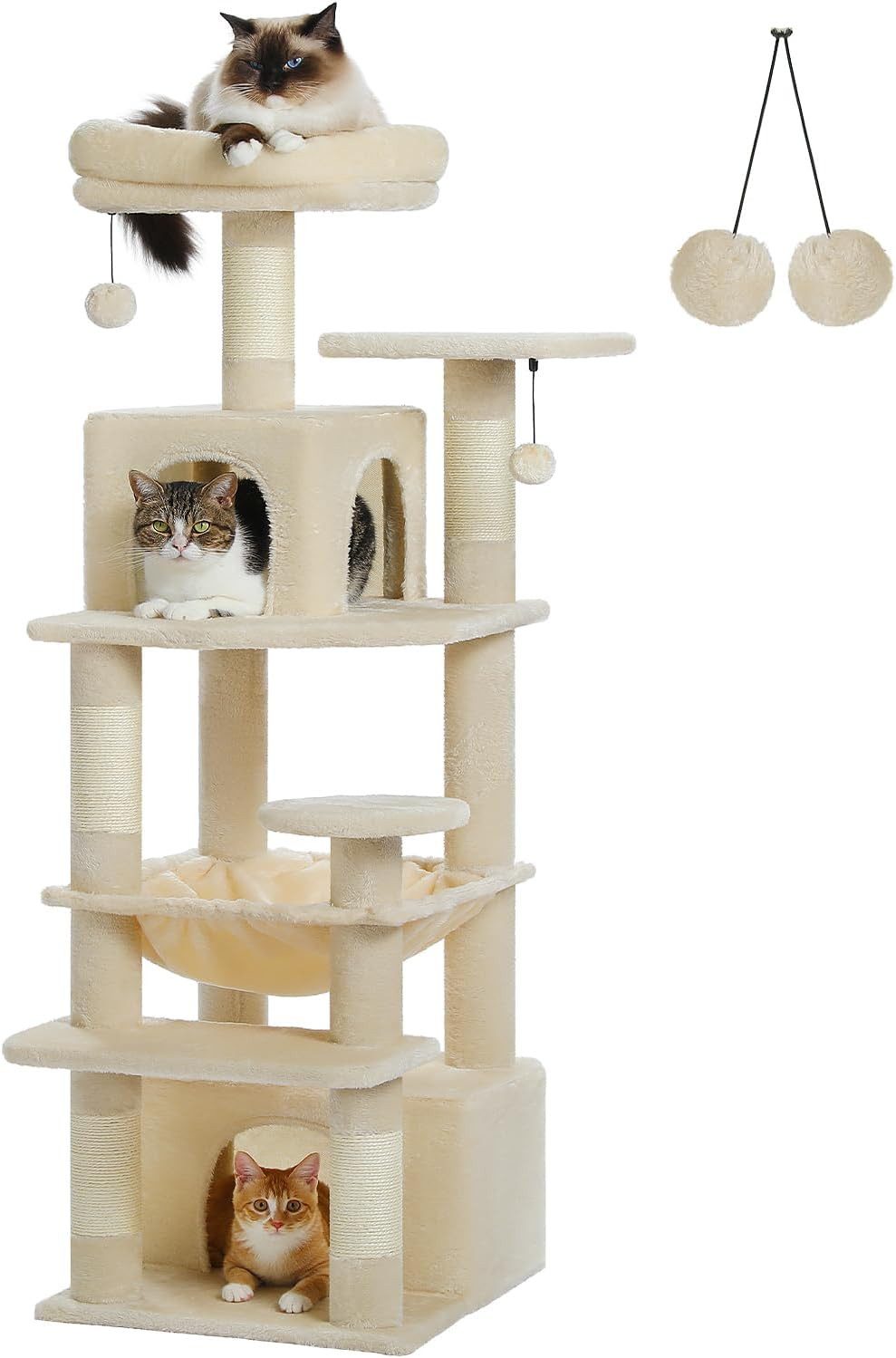 Purpurra Kratzbaum Katzenturm mit Hängematte und günstig online kaufen