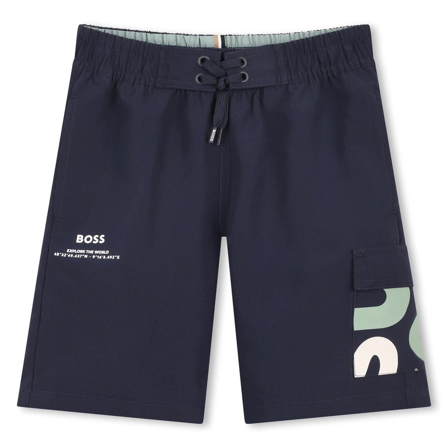 Boss Kidswear Badeshorts BOSS Kidswear Surfer Bade-Shorts navy blue