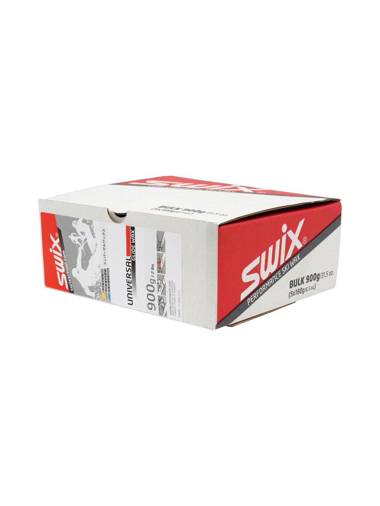 Swix Ski SWIX U900 Universal Wax 900g. (5x180g) Skiwachs, leicht, langlebig
