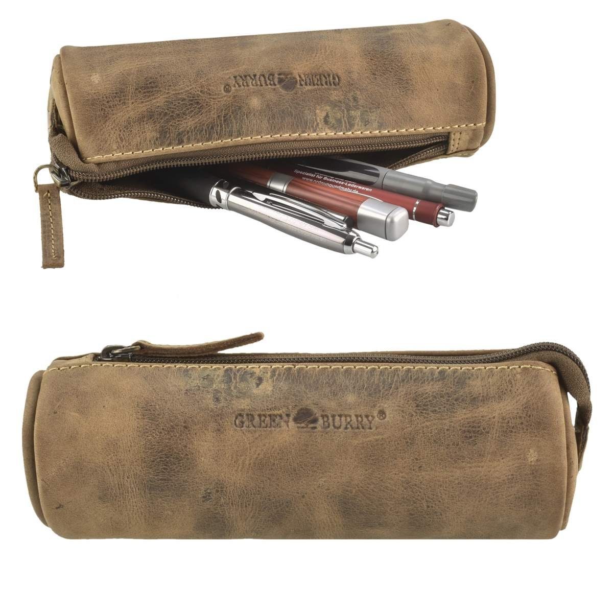Greenburry Federmäppchen Vintage, Stiftetui, Schlamper, Leder günstig online kaufen