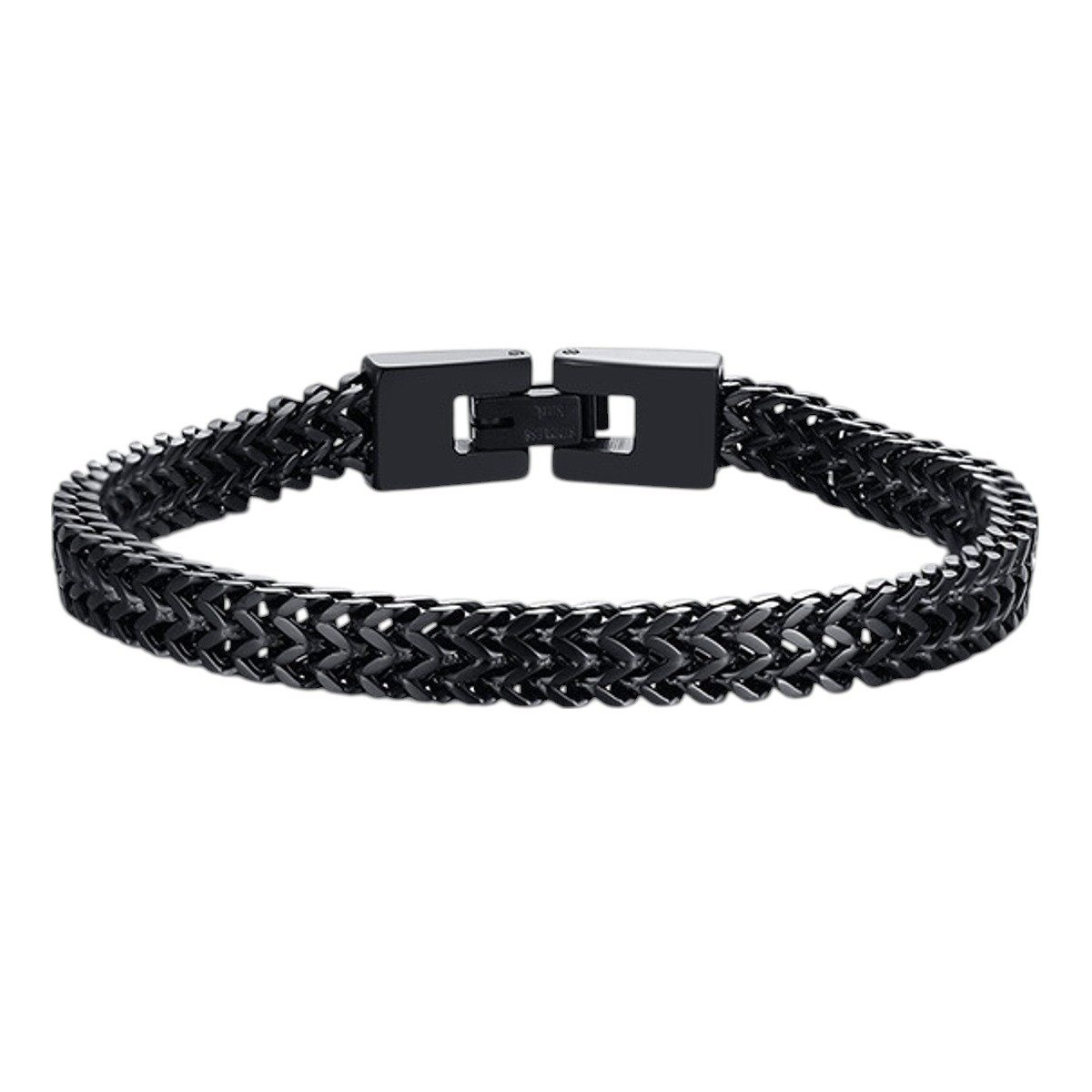 KARMA Edelstahlarmband Herren Armband Edelstahl Schwarz Silber Grau oder Go günstig online kaufen