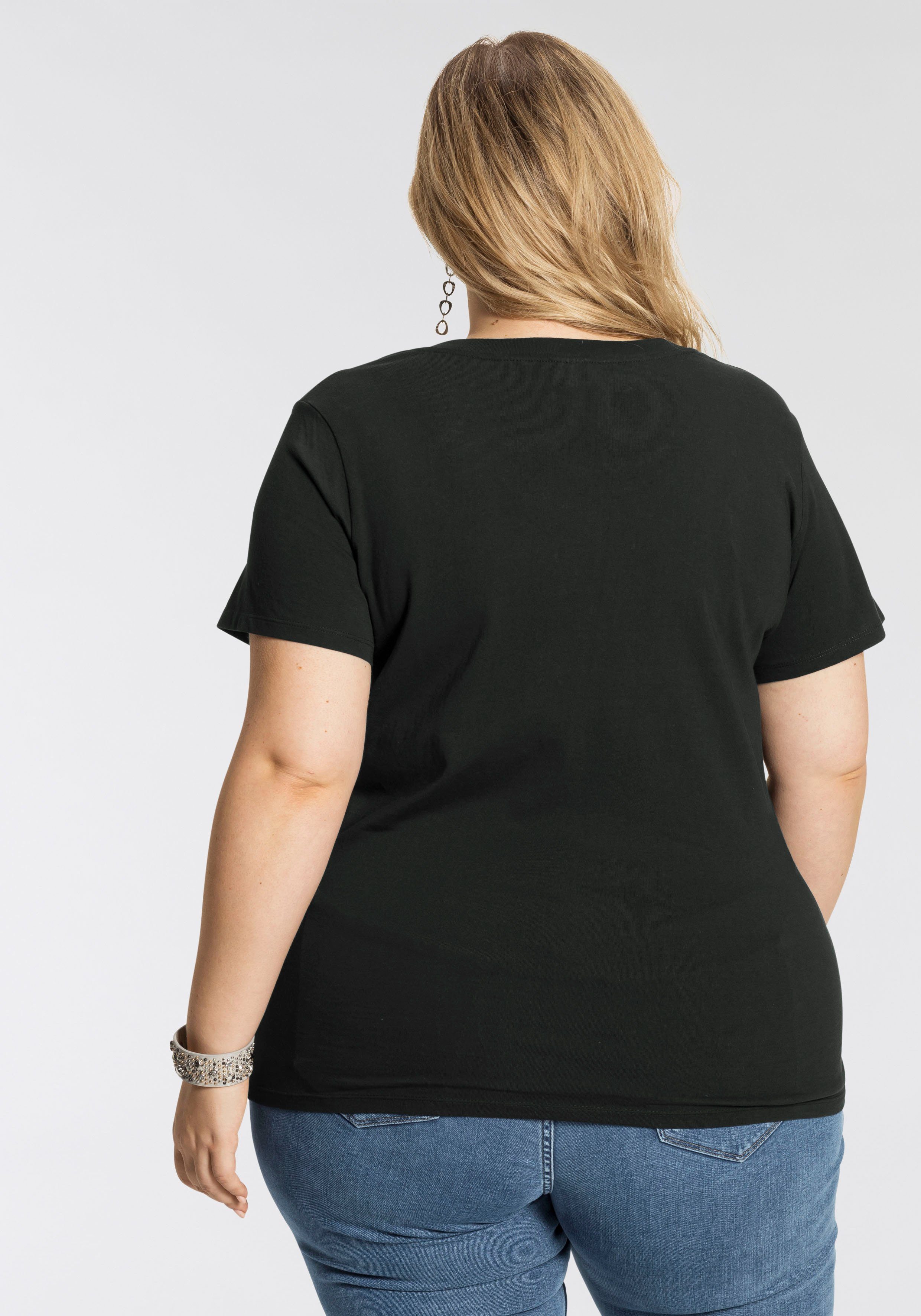 Levi's® Plus V-Shirt V NECK TEE Figurumspielende Passform