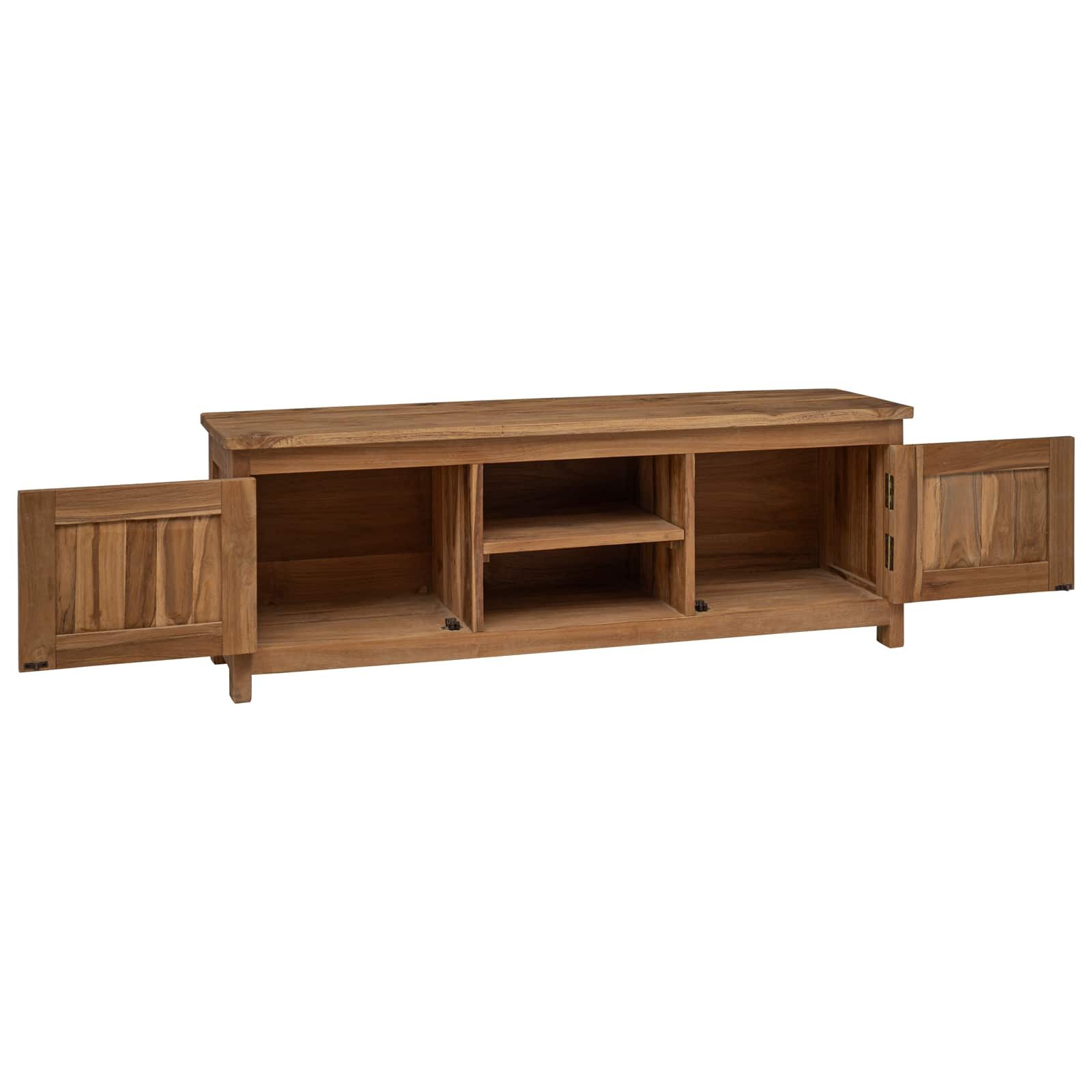 vidaXL TV-Schrank TV-Schrank 110 x 30 x 40 cm Natur Massivholz (1-St)