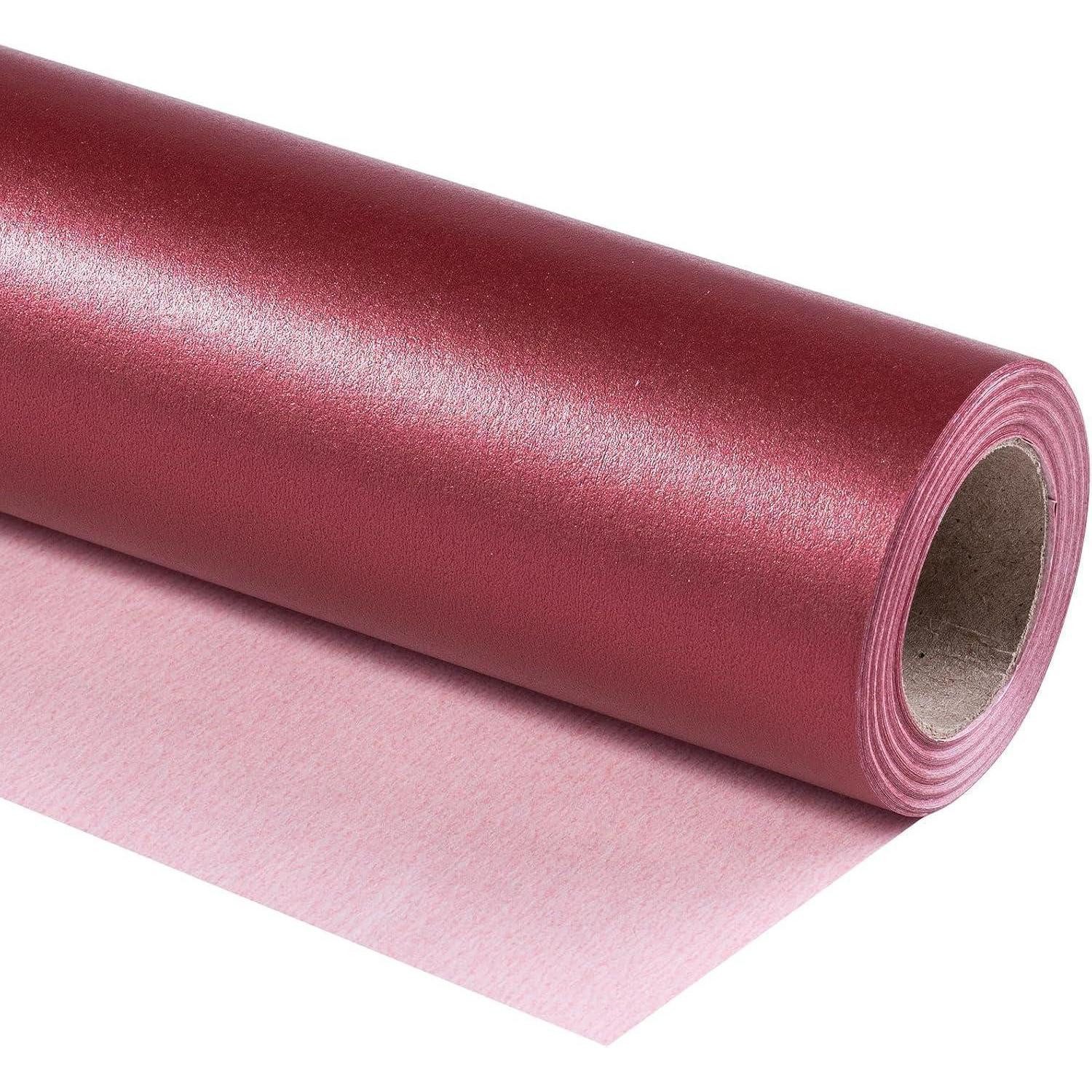 LuxusKollektion Geschenkpapier Geschenkpapier weinrot einfarbig Perlmutt Weihnachten Burgunderrot