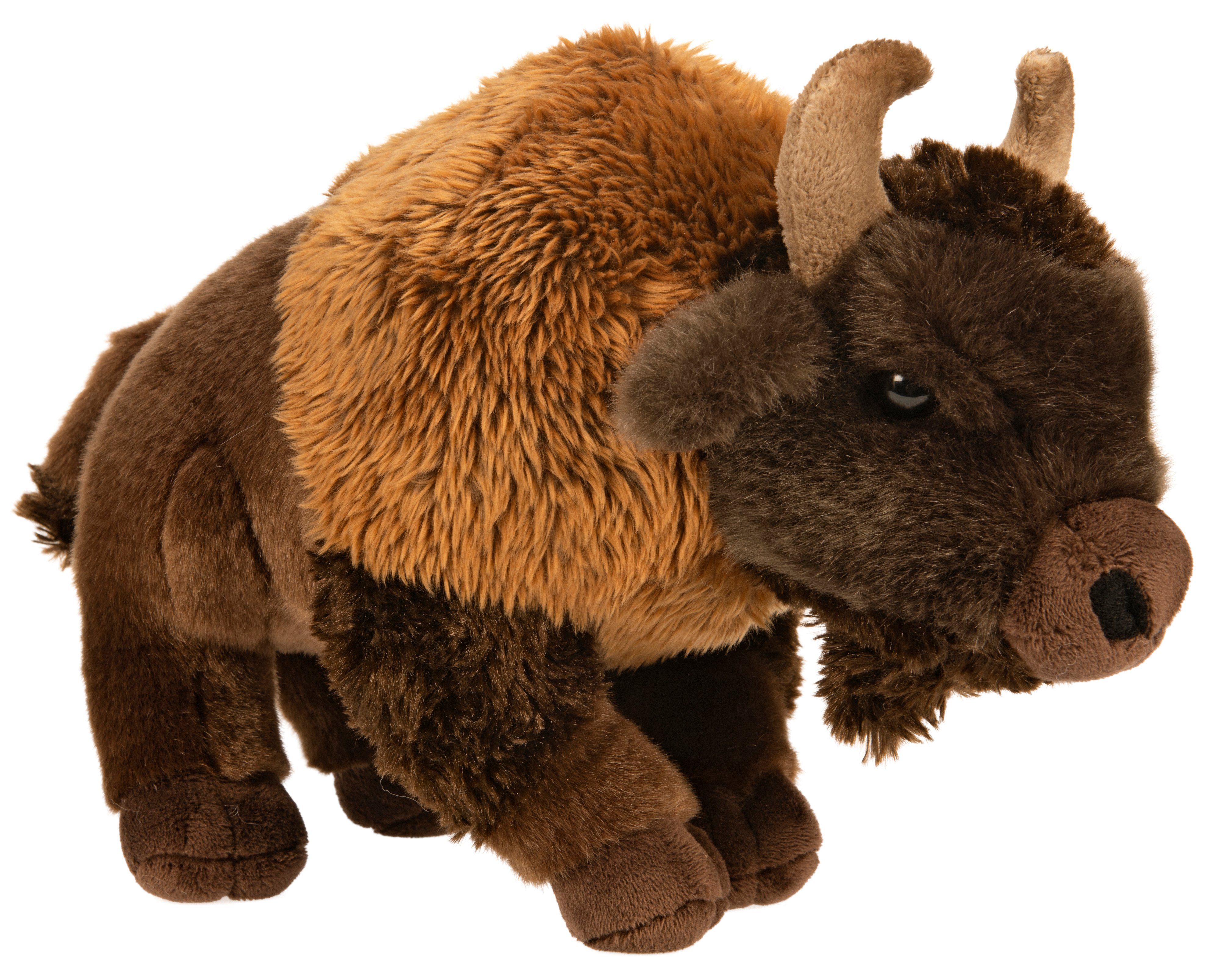 Uni-Toys Kuscheltier Bison - 29 cm (Länge) - Plüsch-Rind, Wisent, Büffel - günstig online kaufen