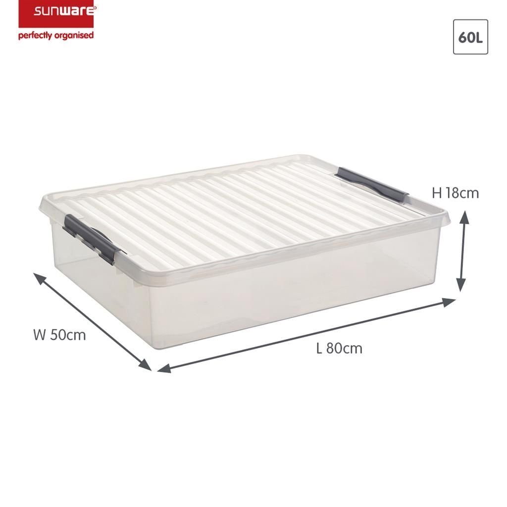 Sunware Aufbewahrungsbox Sunware Bettbox Q-Line 60L günstig online kaufen