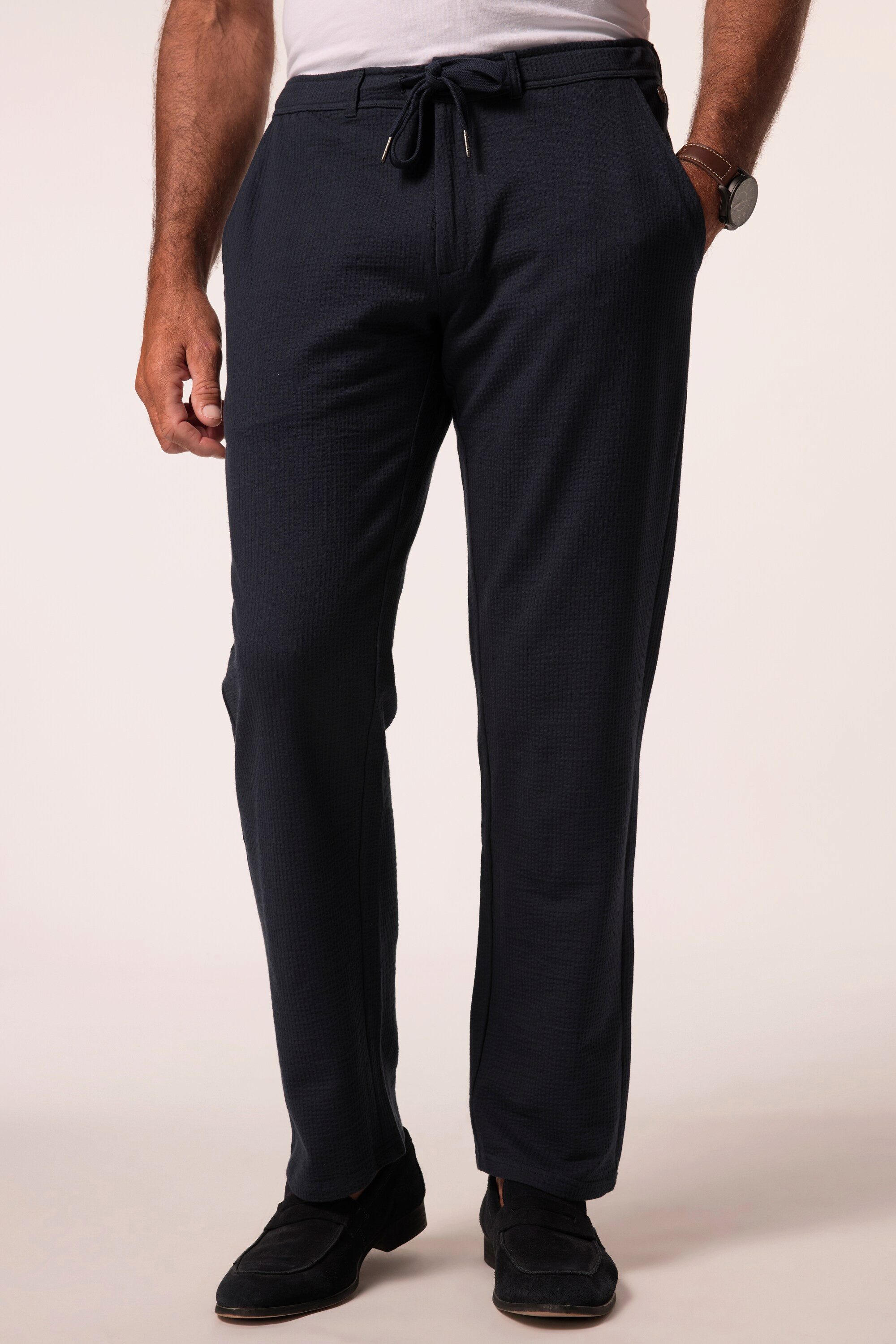 JP1880 5-Pocket-Jeans Chino Seersucker-Jersey 4 Taschen