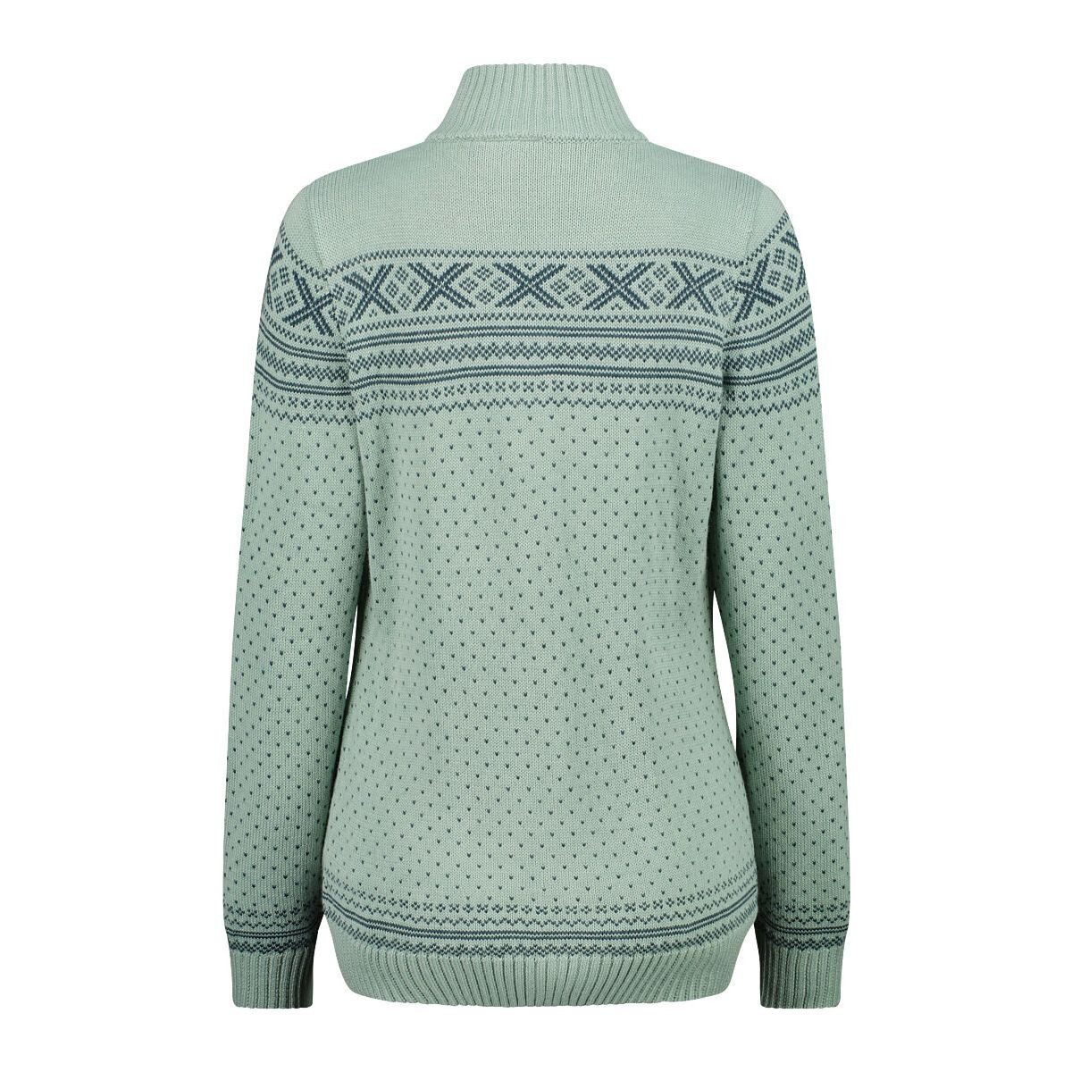 CMP Outdoorjacke Woman Fleece Jacket Knitted Stilvolle Damenjacke aus Wooltech und Acryl für Wärme, Komfort und