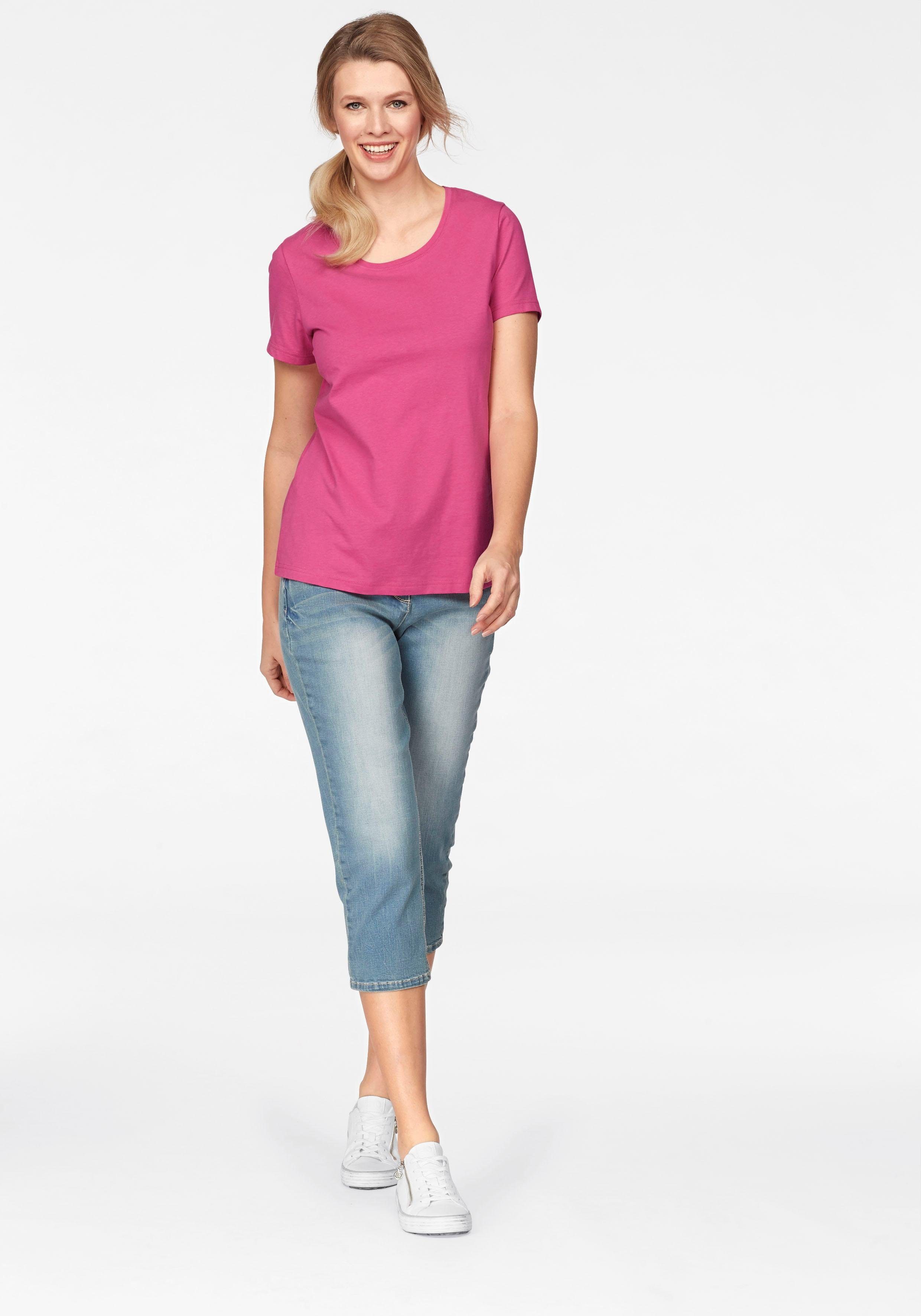 CASUAL in Caprijeans Used-Waschung Aniston