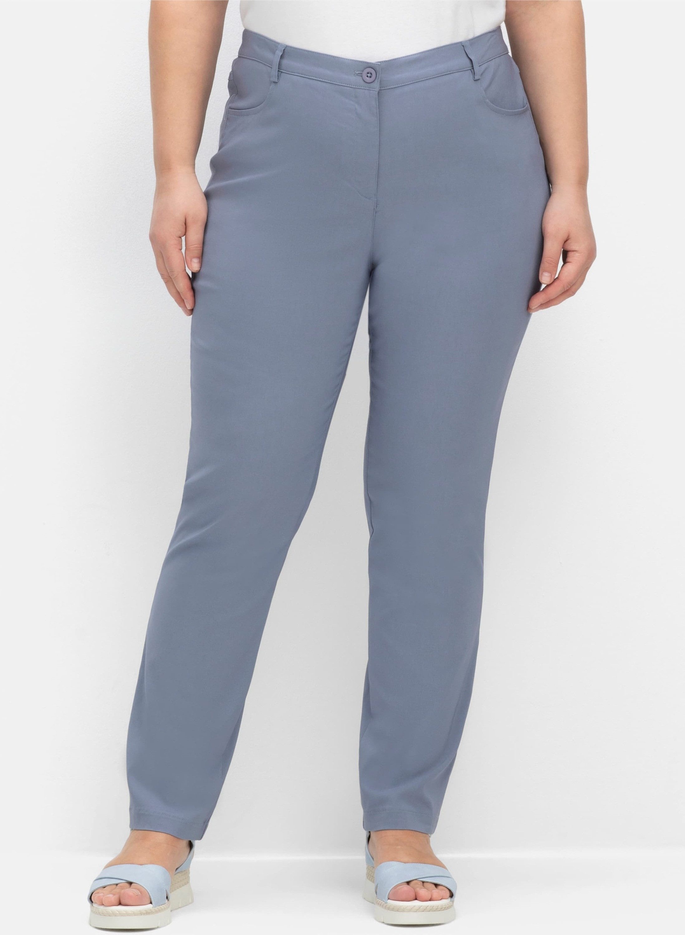 Sieh an! Jerseyhose Hose normal mit seitlichem Dehnbund