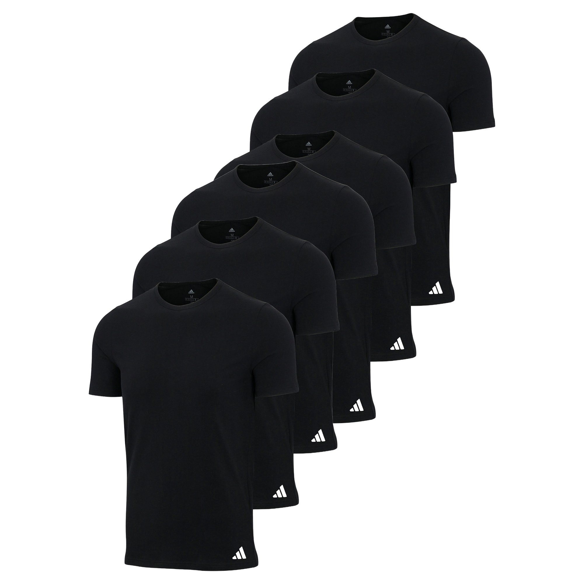adidas Sportswear T-Shirt Herren T-Shirt 6er Pack Baumwolle (Packung, 6er Pack)