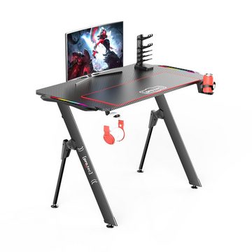 pro.tec Gamingtisch, »Stockton« RGB LED GamingTisch 100 x 60 cm