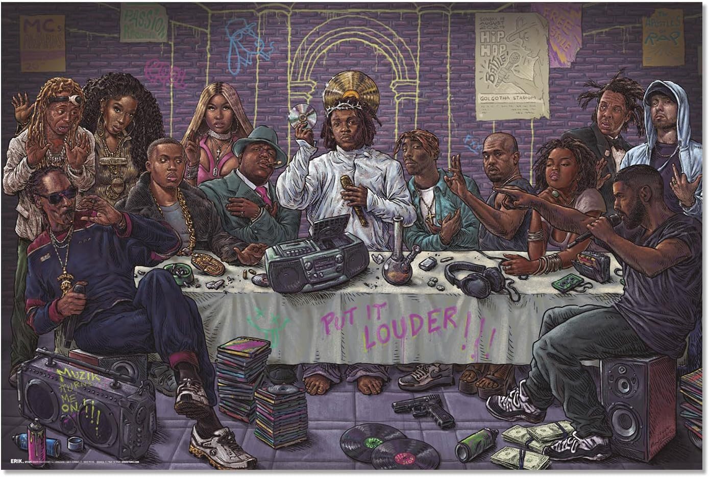 Poster Hip Hop Das letzte Abendmahl Плакат 61x91,5 cm