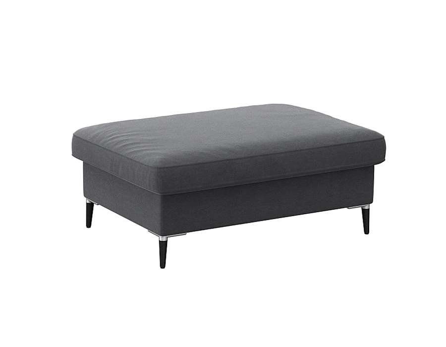 FLEXLUX Pouf Fiore, Kaltschaum, Füße Alu+schwarz
