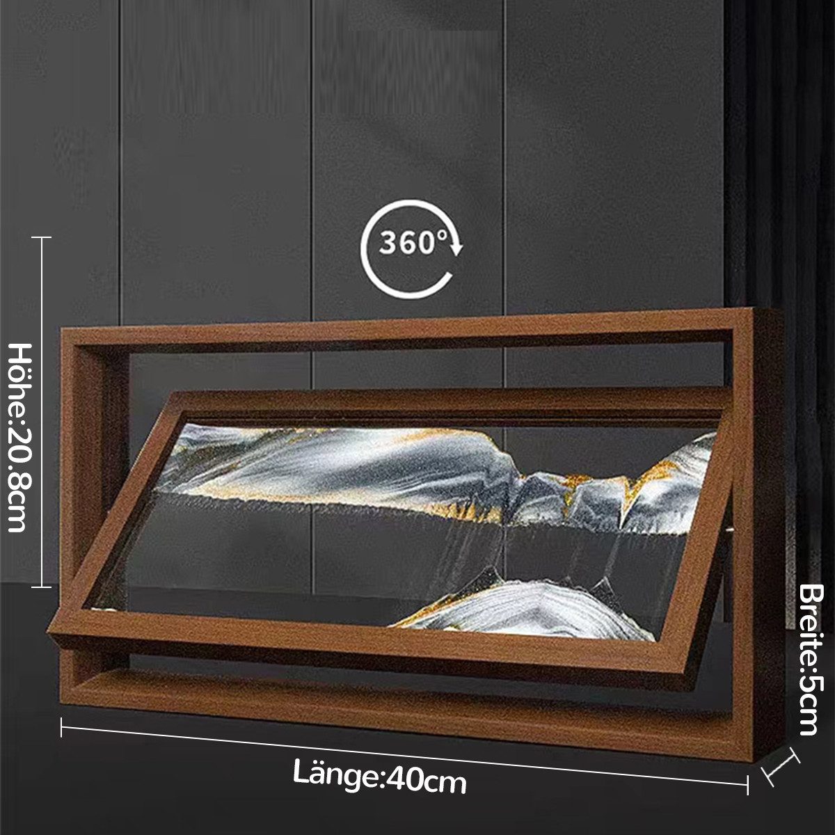 ZEUOPQ Kunstdruck Bewegliches Sandbild Bilderrahmen, 3D-Sandbilderrahmen, günstig online kaufen