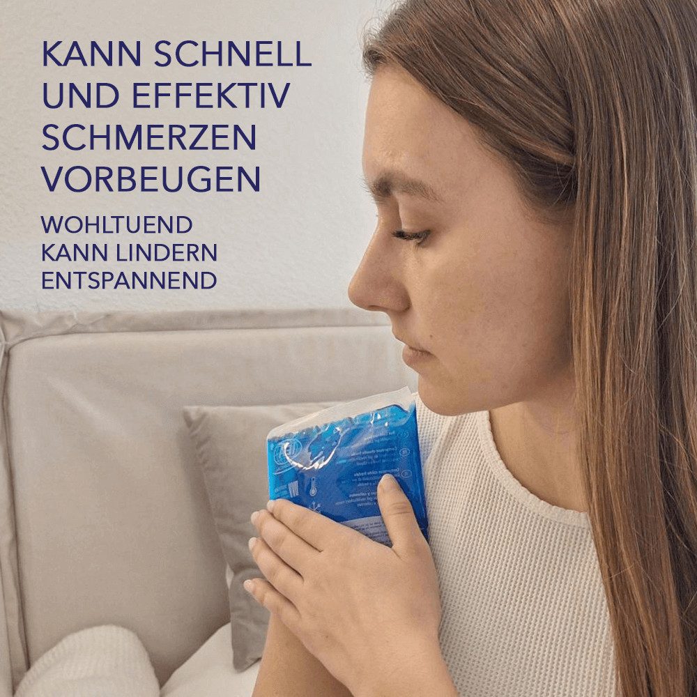 IEA Medical Kalt-Warm-Kompresse 12x20 Kühlpacks für Prellungen Insektenstiche und anderen Verletzungen, Komplettset 3-tlg., 12x20, Gel-Kühlpad, Kühlpack: Kalt/Warm für Alltag & Verletzungen