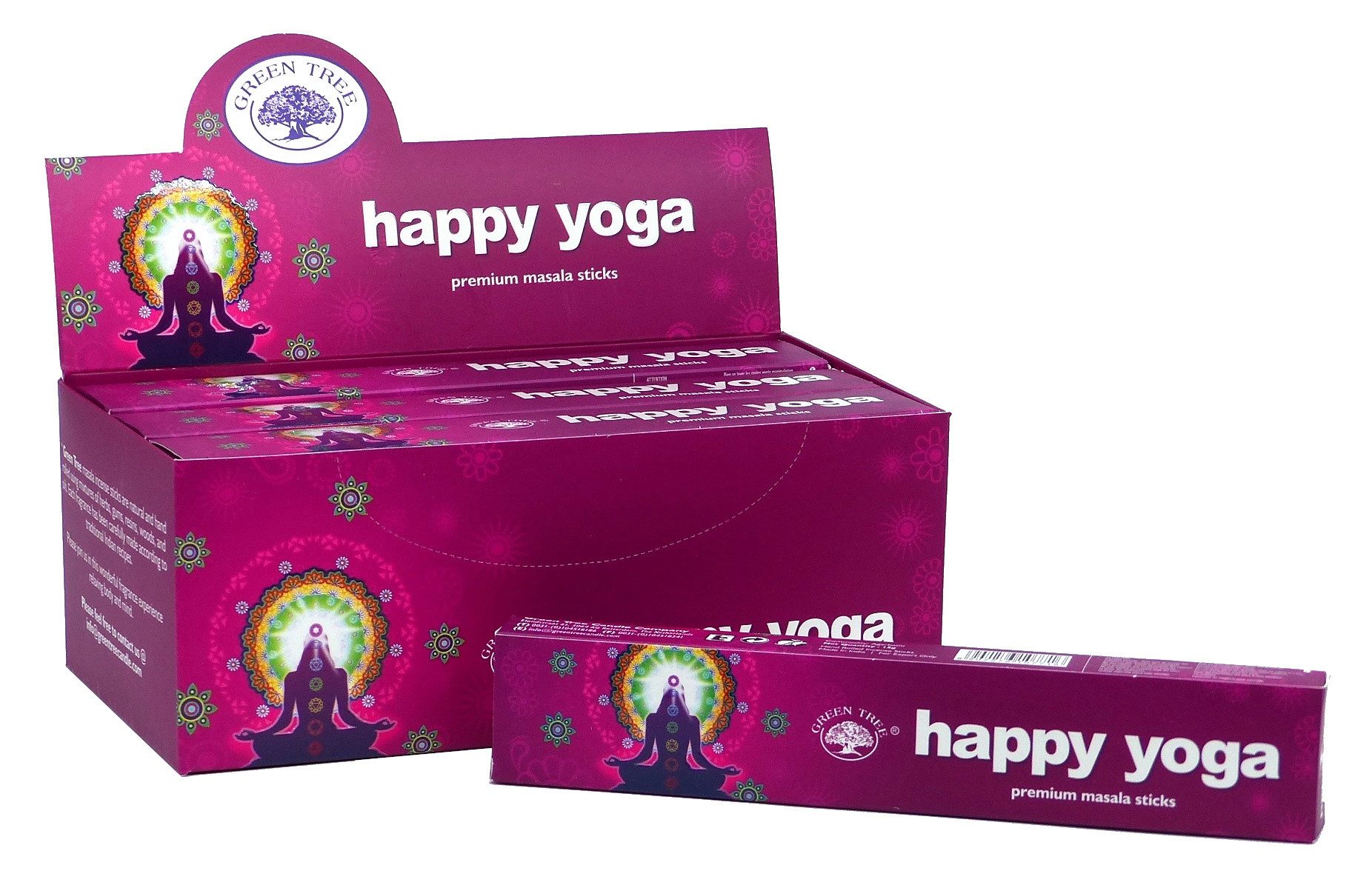 Green Tree Räucherstäbchen Green Tree Incense "Happy Yoga" 15gr.