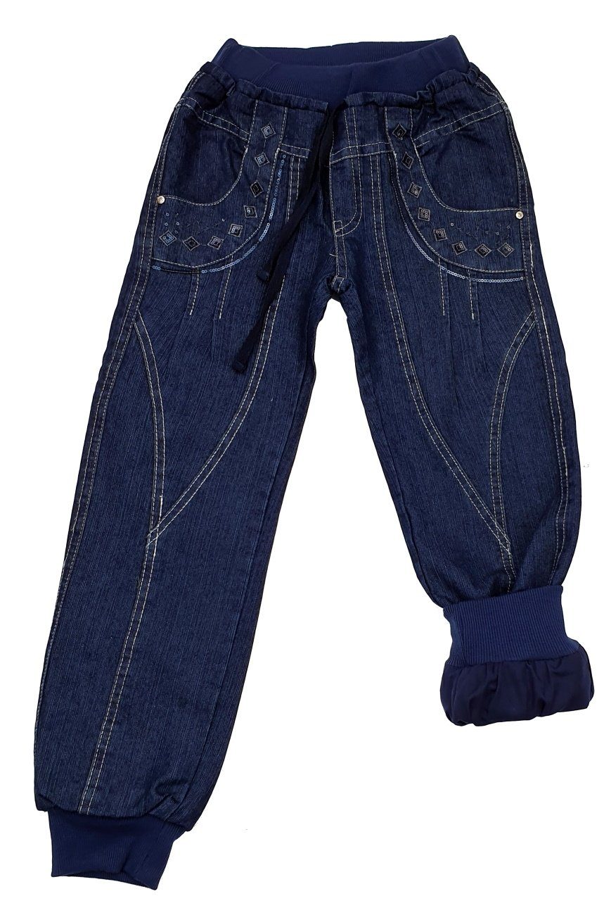 Mädchen Jeanshose, M909 Winterhose, gefütterte Jeans, dünn Girls Fashion Thermohose