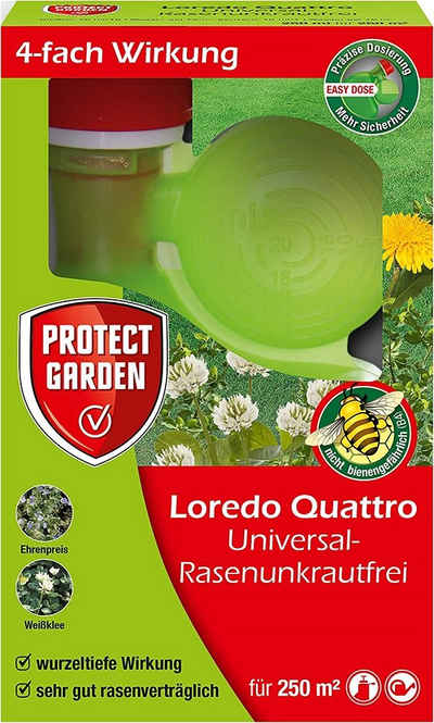 Protect Garden Unkrautbekämpfungsmittel Protect Garden Loredo Quattro Universal Rasenunkrautfrei 250ml