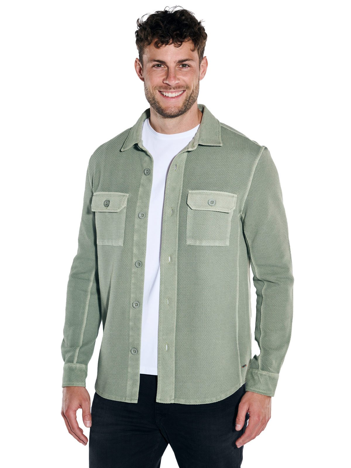 emilio adani Sweatshirt Overshirt strukturiert günstig online kaufen
