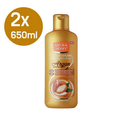 Natural Honey Duschgel Elixir Argan Addiction Pflegedusche Shower Gel mit Arganöl 650ml, - 2erPack