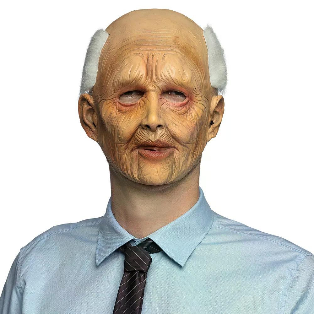 Boland Verkleidungsmaske Latex Kopfmaske alter Mann realistische Vollmaske Karneval Halloween, schnelles Verwandeln ohne aufwendiges Make-up