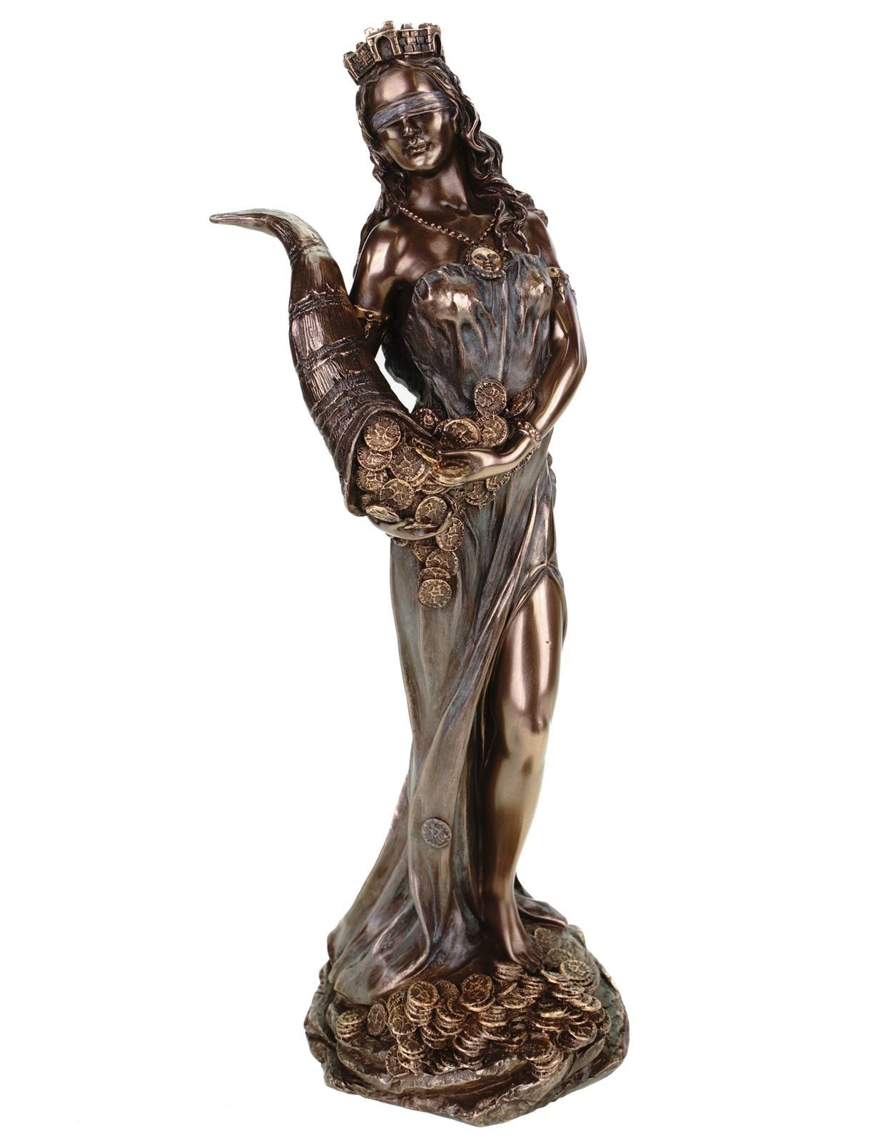 Vogler Dekofigur Fortuna Statue Veronese 29 cm Römische Göttin des Glücks & Schicksals