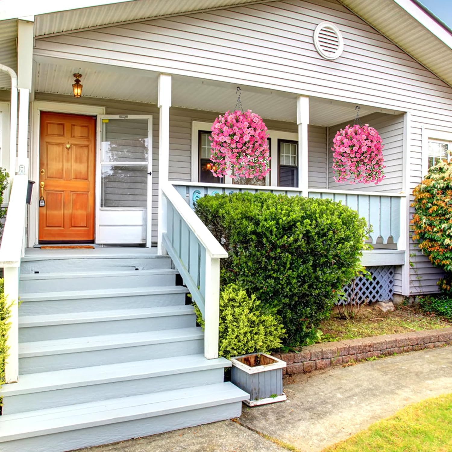 Kunstblumenstrauß 2 Stück Künstlich Hängende Blumen, Kunstblumen Veilchen Hängend, Minicloss