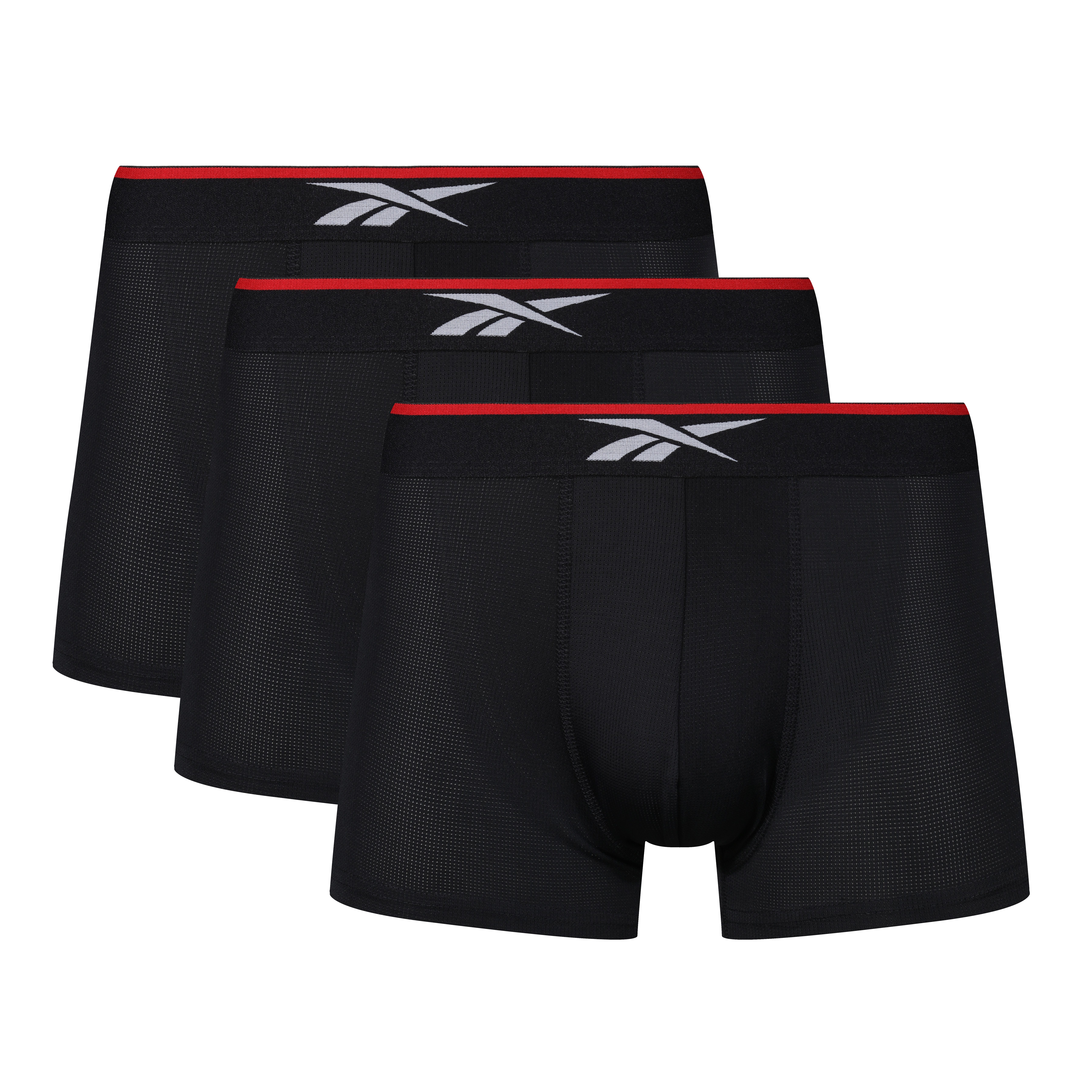 Reebok Trunk GLYNN (3er-Pack) basic, eng, bequem, atmungsaktiv, mit Logo, breiter Bund